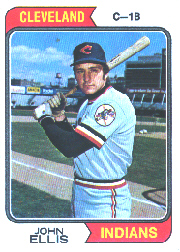 1974 Topps Baseball Cards      128     John Ellis